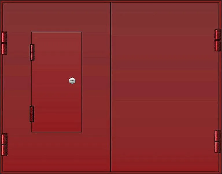 Распашные ворота Grand-8 (Нитроэмаль) - внешняя сторона