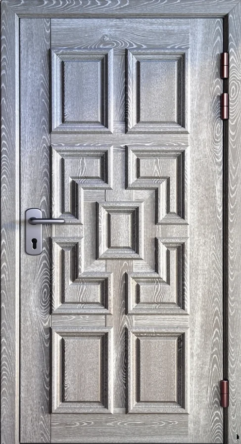 Входная дверь Aurora-4 (Порошковое напыление / МДФ ПВХ) - внешняя сторона