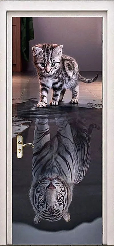 Входная дверь Zerda-11 (Фотопечать / МДФ Шпон) - внешняя сторона